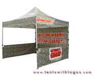 10 x 10 Pop Up Tent - Wisconsin Army National Guard